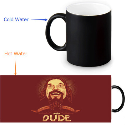 

The Big Lebowski 350ml12oz Heat Reveal Mug Color Change Coffee Cup Sensitive Morphing Mugs Magic Mug Milk Tea Cups