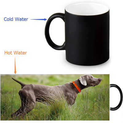 

Weimaraner 350ml/12oz Heat Reveal Mug Color Change Coffee Cup Sensitive Morphing Mugs Magic Mug Milk Tea Cups