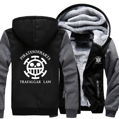 

2018 New autumn winter anime hoodies one PERATSO piece Death surgeon man hooded sweatshirts usa size