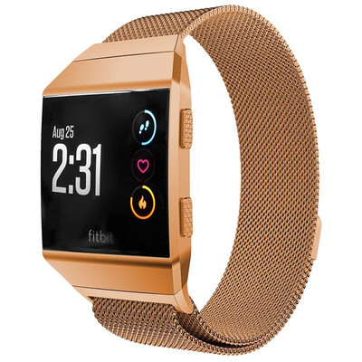 

Magnetic Closure Clasp Mesh Loop Milanese Stainless Steel Metal Ionic Sport Band Accessories for Fitbit Ionic Smartwatch More