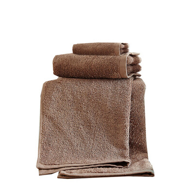 

iDouillet Soft Towel Set 3-piece 100 Long-staple Cotton Bath Towel 27"x55" Hand Towel 13"x31" Washcloth 13"x13" Dark Brown