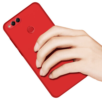 

KOLA Huawei слава играть 7X мобильный телефон чехол микро песок силиконовые мягкие оболочки защитный рукав красный