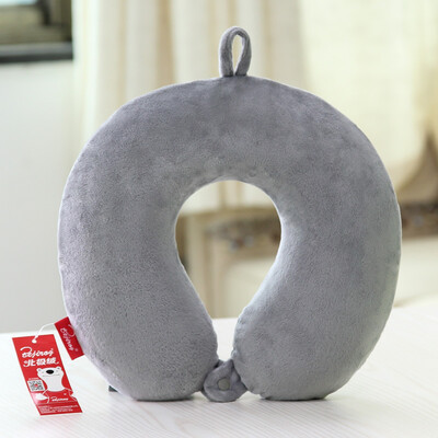 

Arctic velvet Bejirong U-shaped pillow neck pillow cervical pillow car aircraft home travel headrest siesta pillow u-shaped pillow gray