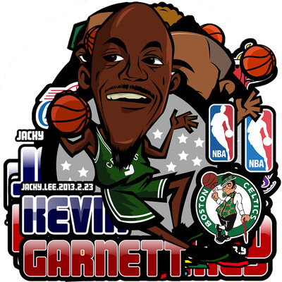 

LMA Loma автомобиль стикер баскетбол Baby Ball автомобиль стикер Paul Pierce мультфильм наклейка 3D смешные стикер автомобиля
