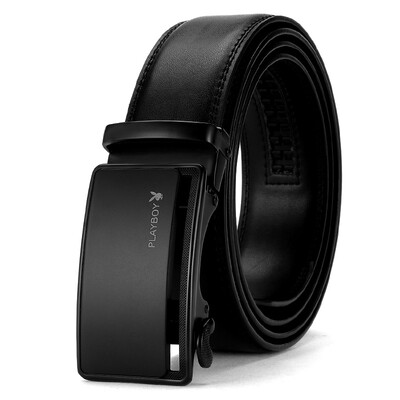 

Playboy men&39s automatic buckle belt men&39s business leather belt tide men&39s belt PDF3632-7B black