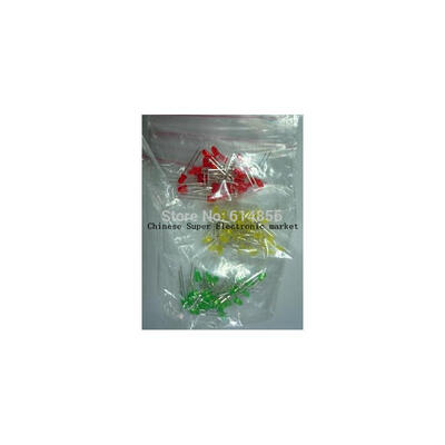 

100pcs 3MM LED Red Green Yellow White Bule 5colorsX20pcs100pcs CC Sample package