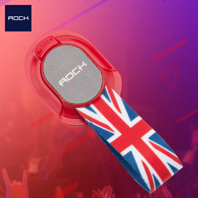 

Rock ROCK Mobile Phone Stand Ring buckle Lazy Stand Lanyard Mobile Phone Buckle Apple iphone6s78X Huawei Millet Andrews Universal Banner - Red