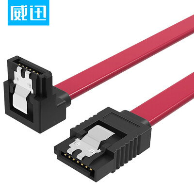 

Wei Xun VENTION KDDSD high-speed SATA30 HDD data cable solid-state mechanical hard drive CD-ROM serial cable straight curved data conversion line 6Gbs 05 m blue