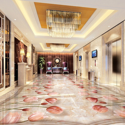 

Бесплатная доставка Классический Европейский мраморный цветок 3D этаж 3 этаж гостиной гостиной самоклеящиеся обои обои 250cmx200cm