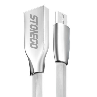 

Zinc Alloy Noodle Cable Sync Data Fast Lightning Charging Adapter Charge Cable Micro USB Cables Phone Cell Phone Accessories-white