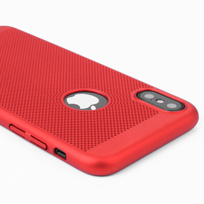 

For iPhone X Case Breathing Hard PC Anti-Drop Breathable Cooling Paste Heat Dissipation Scratch Resistant Slim Shockproof Rugged