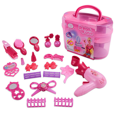 

Набор для парикмахера Розовый симулятор Парикмахерская Косметика Комплект для костюмов для костюмов красоты