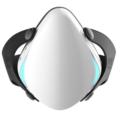 

Green source green breath fresh air electric protective mask adult white anti-PM25 smog odor formaldehyde particles dust wear purifier ventilation air mask