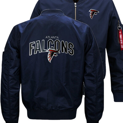 

FALCONS ATLANTA New Dropshipping New Bomber Jacket Flying Jacket Winter thicken Warm Zipper Men Jackets Anime Mens Casual Coat