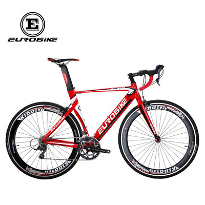 

EUROBIKE 54CM Road Bikes 54CM Aluminum Bicycle 16 Speed 700C Inches Wheel Road Bike