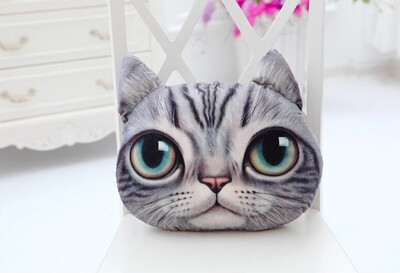 

40cm38cm New 3D cat emoji Pillow cushion Personality Car Cushion Creative Cat shape Nap smiley face pillow Cute seat coussin