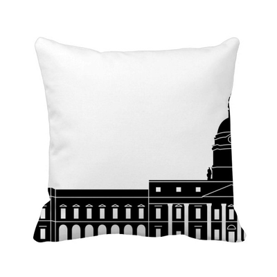 

Germany Famous Building Set Architecture Square Throw Pillow Insert Cushion Cover Home Sofa Decor Gift