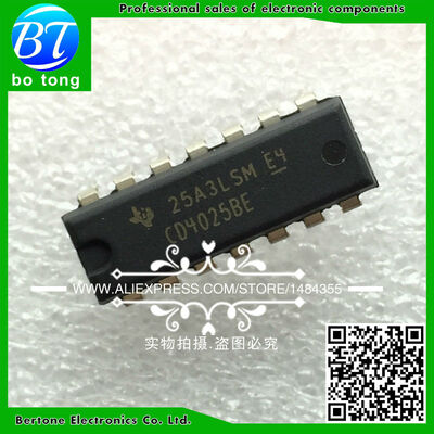 

20PCS CD4025BE DIP-14 CD4025B CD4025 DIP free shipping New Original