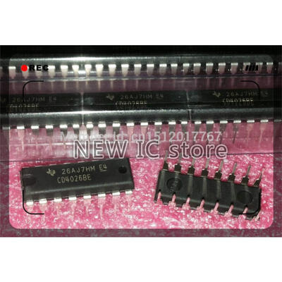 

Free shipping 20pcslot CD4026BE CD4026 4026 DIP16 100 NE W