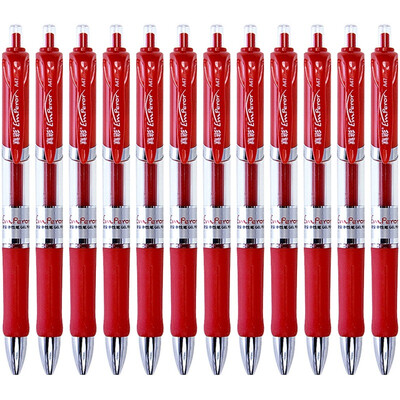 

True color TRUECOLOR Junhao 05mm red pen 12 pcs box A47