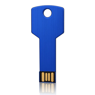 

Fillinlight Blue Metal Key USB Flash Pen Drive USB 20 For Buiness Waterproof Chip