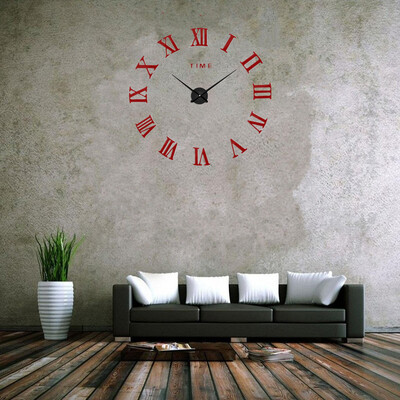 

3D Wall Clock Frameless Modern Mirror Metal Large Wall Stickers Clocks Wall Watches Room Home Decorations
