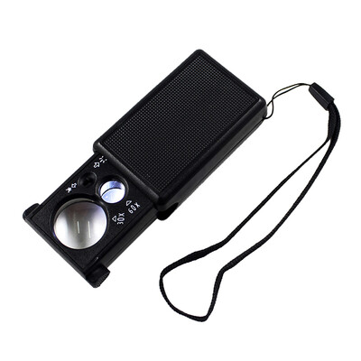 

Ao Shengda with light HD 40 times magnifying glass portable high-power jewelry jade antique identification money detector magnifying glass 8572-7