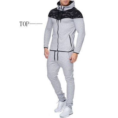 

New Men Fashion 2 Parts Hooded Sweatshirt&Sport Pants Set