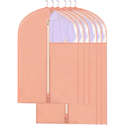 

Herb Garden Oxford cloth dust cover storage bag water laundry sorting bag hanging bag 3 large 3 medium coral powder