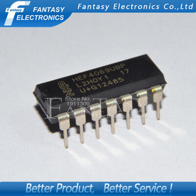 

10PCS HEF4069UBP DIP HEF4069 DIP14 new and original IC free shipping
