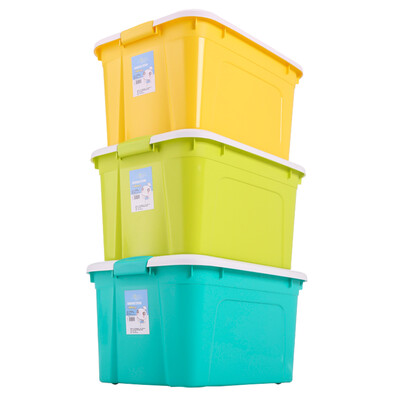 

Vozhi vozvo plastic storage box storage box clothes quilt storage turnover storage box with lid storage box 3 Pack
