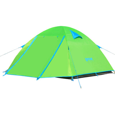 

Himalayan outdoor tent double tent outdoor camping thickening tent outdoor 2 people couple camping light cloud 2 aluminum pole green HT9518