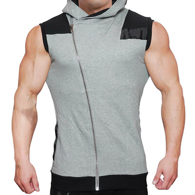 

MECH-ENG Mens Hoodies Sweatshirt Sleeveless Workout Gym Vest Bodybuilding Muscle Casual Tank Top 7334