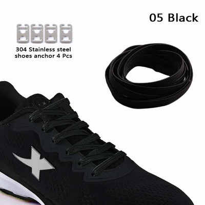 

JUP 8 Pairs Lazy Not Tie Shoelaces Metal Fashion Simple Without Laces Fluorescent Green without Closure on Flat Soles Lacing