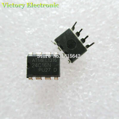 

Brand New 24C16 AT24C16 24C16N at24c16 DIP-8 storage chip 10PCSLot Wholesale Electronic