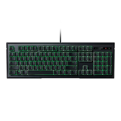 

Razer Ornata Мембранная игровая клавиатура 104 клавиш с серебристыми ключами Запястья для запястий Green Blacklight US Layout - Black