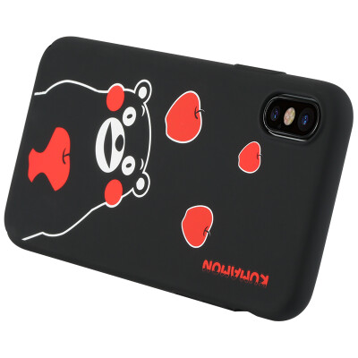 

Bonks iPhone X / 10 Мобильный корпус телефона Корпус Apple 10 / X Hard Shell i10 / X All-inclusive Case Kumamoto Bear Cartoon Black