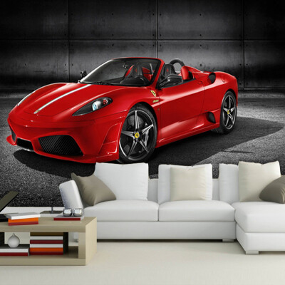 

Custom Any Size 3D Sports Car Poster Photo Wallpaper Living Room Study Bedroom TV Background Wall Mural Wallpaper De Parede 3D