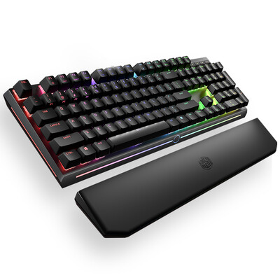 

CoolerMaster MK750 RGB Symphony mechanical keyboard tea shaft cherry shaft CNC top cover full key no punch Jedi survival chicken keyboard