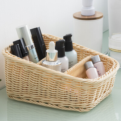 

Ou Runzhe storage basket PP imitation bamboo woven basket