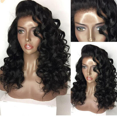 

Lace Front Human Hair Wigs for Black Women Wavy Brazilian Virgin Hair Wigs Loose wave Lace Front Human Hair Wigs with Baby Hair