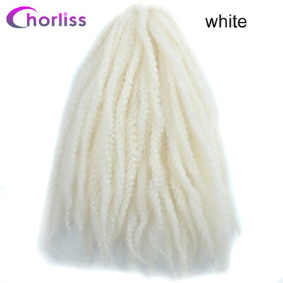 

Chorliss 18" Ombre Synthetic Braiding Hair Extensions Afro Kinky Twist Braids Hair Bundles Crochet Braids 100gpack Burgundy 1pc