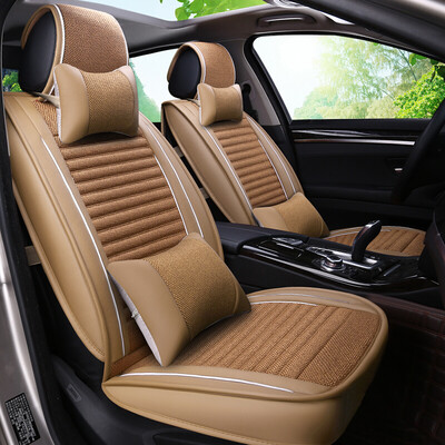 

xinjian five four seasons universal leather cotton&linen health car seat cushion all-inclusive car seat cover Excelle Gill