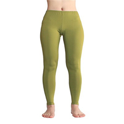 

2018 New 14 Colour Fashion Adult women Sexy Slim Tight Lycra Spandex Zentai pleated Middle-Waisted Skinny Pants Pure Color