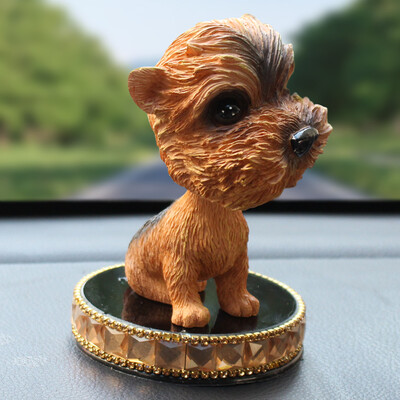 

Jun Hao car ornaments shaking head car cartoon creative shaking head dog car ornaments jewelry Chihuahua with perfume base