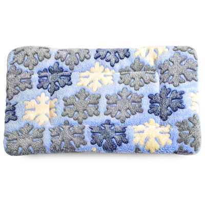 

L&H Lohas Pet Cotton Mat Cat Kennel Cat Blanket Dog Mat Nest Pad Pad Dog Blanket Cotton Mat Classic Snowflake Blue 3855