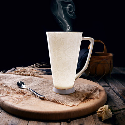 

Porcelain Craftsmanship Ceramic Milk Water Cup Mugs Creative Obscure Gauges Porcelain Cups