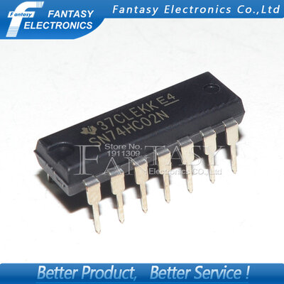 

50PCS SN74HC02N DIP14 SN74HC02 DIP 74HC02N 74HC02 new&original IC free shipping