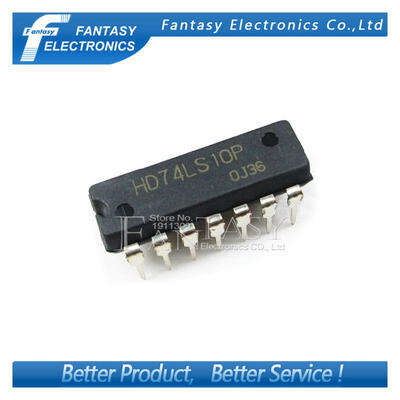 

10PCS HD74LS10P DIP14 HD74LS10 DIP SN74LS10N 74LS10 new&original IC free shipping