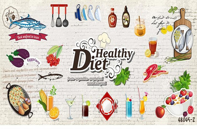 

Photo wallpaper 3D fruit vegetable brick wall wallpaper restaurant tea shop hot pot wallpaper mural